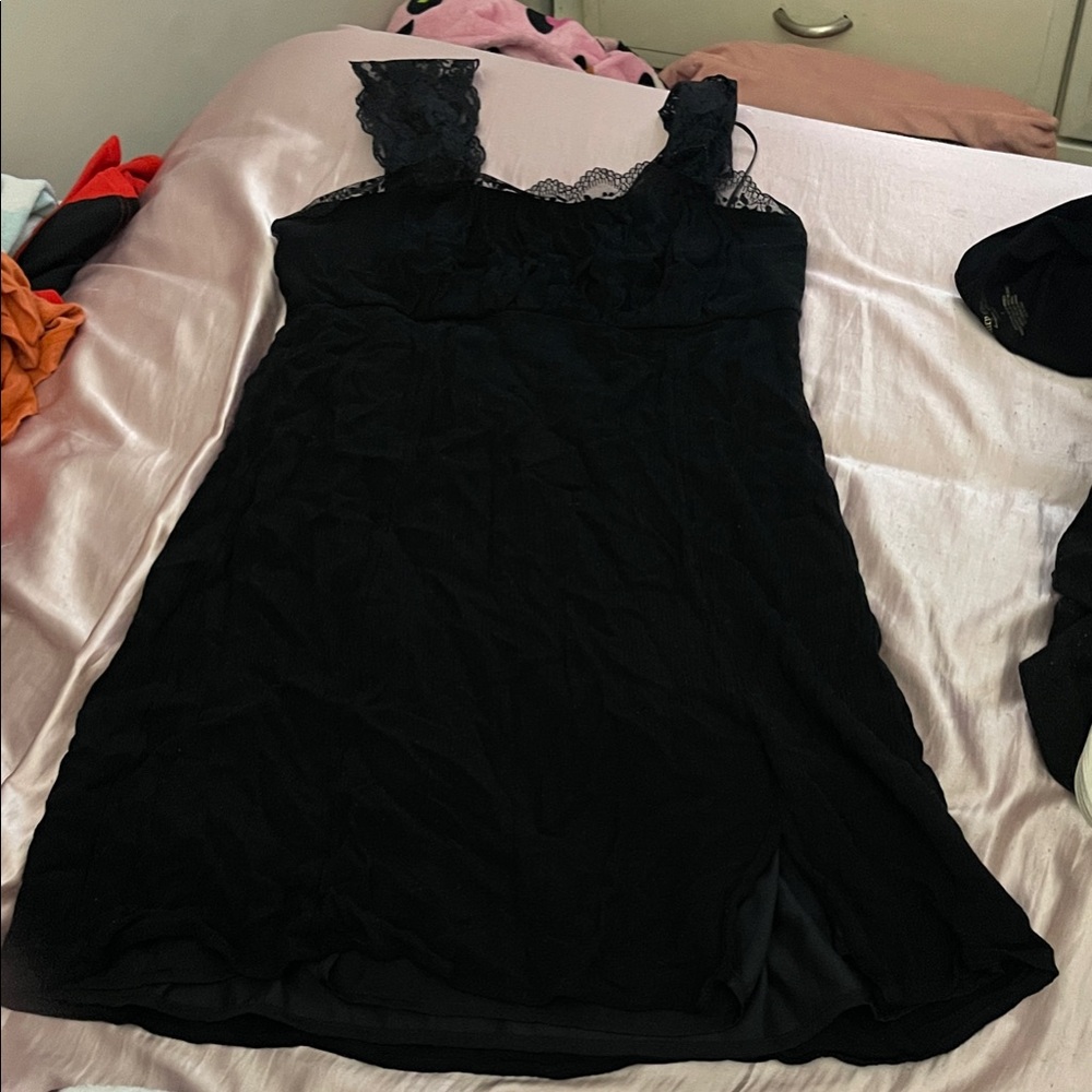 Self Esteem Black Lace mini dress